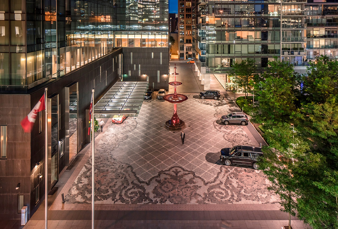 aerial view of HGH Granite's completed project at the Four Season Hotel