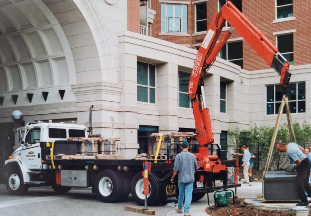 Installing a granite couch