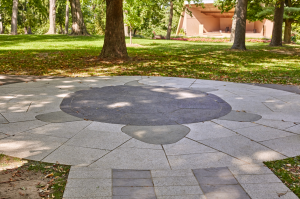 Custom designs on granite pavers