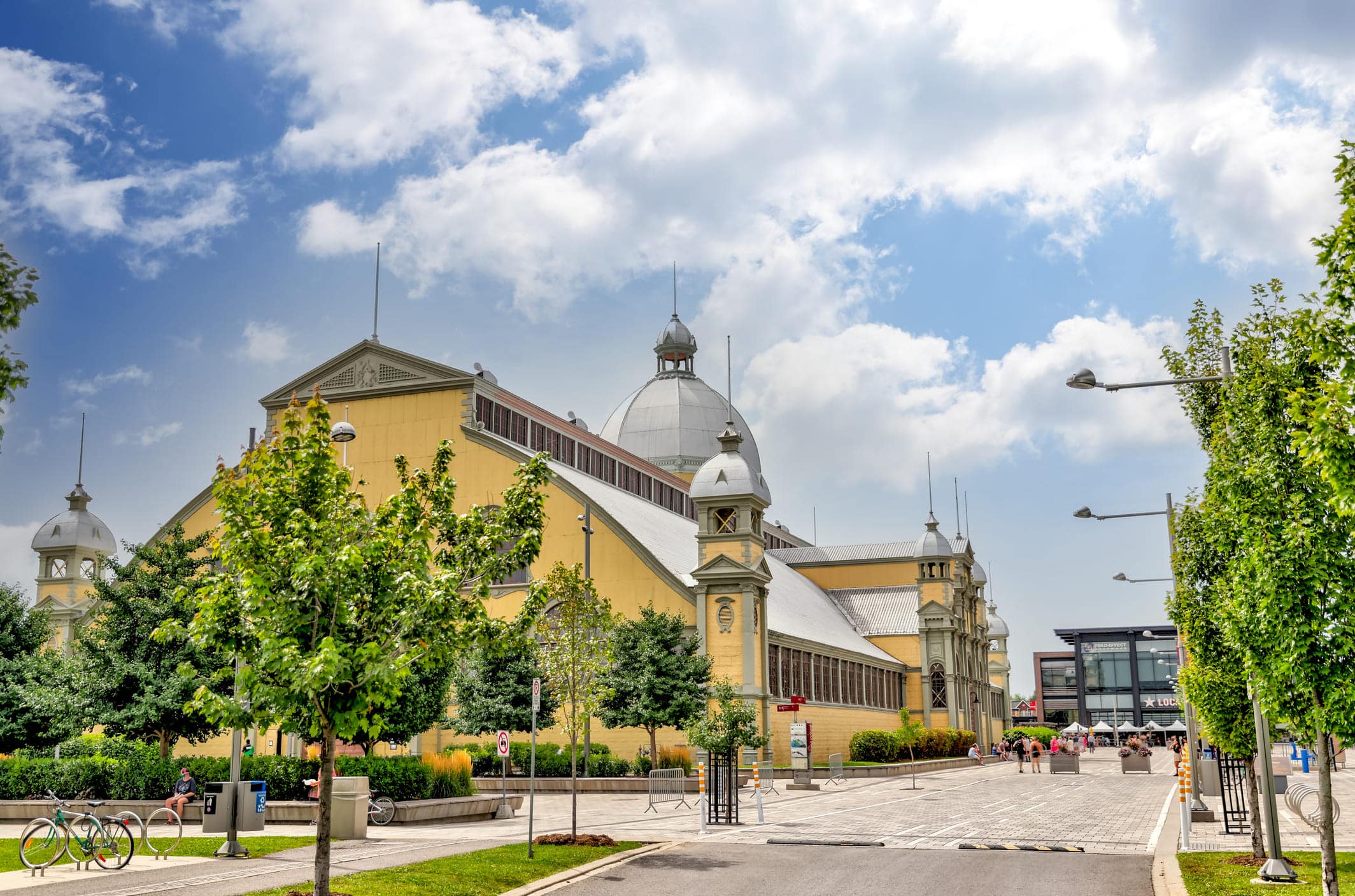 Ottawa, Ontario - August 25, 2021: The Aberdeen Pavilion at Lansdowne Park and exhibition grounds in Ottawa Ontario