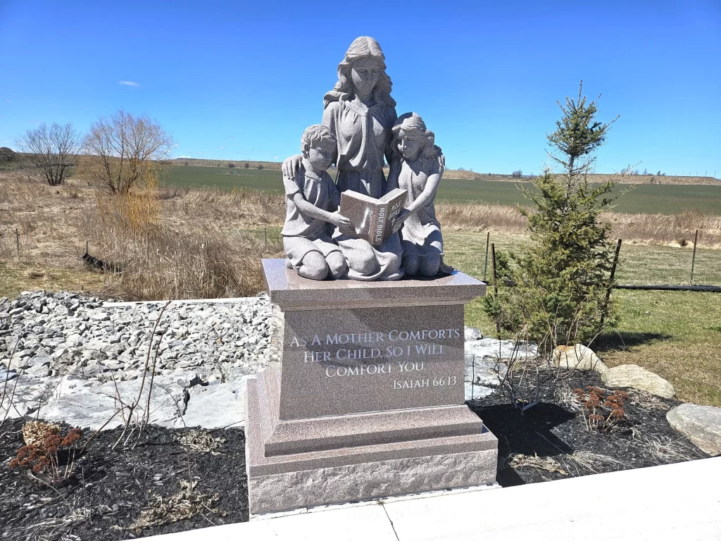 Mother & Children Area Marker for Catholic Cemeteries of the Diocese of Hamilton