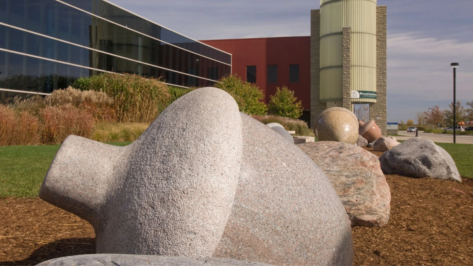 RIM Park - Giant Gray Granite Acorn