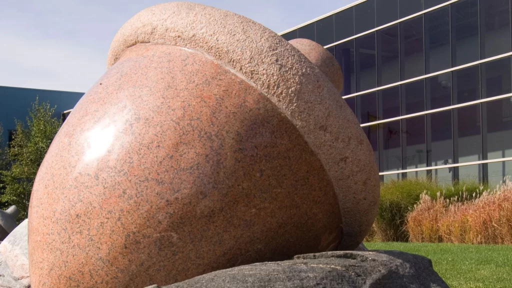 RIM Park - Large Red Granite acorn